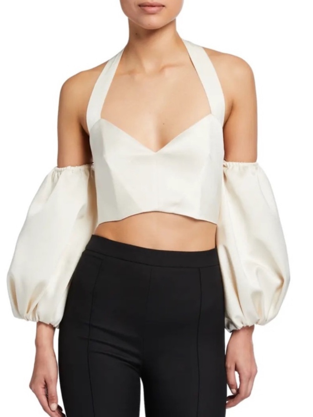 Alice and Olivia Mari Puff Sleeve Top - Size 4